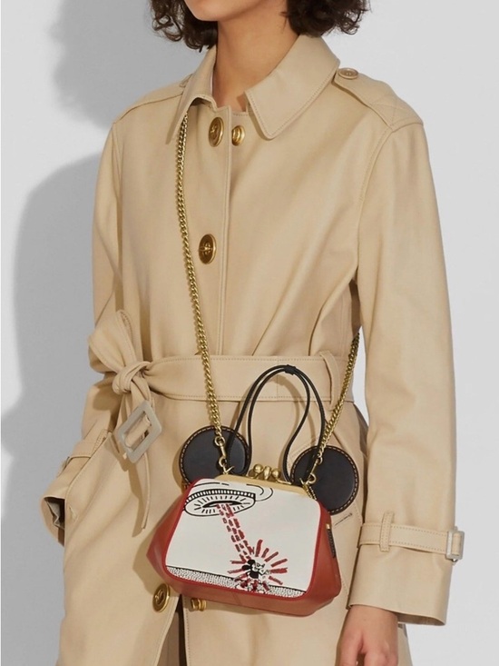 Exclusive Coach Disney Mickey Mouse X Keith Haring Kisslock Bag style # 4790 - Picture 2 of 10